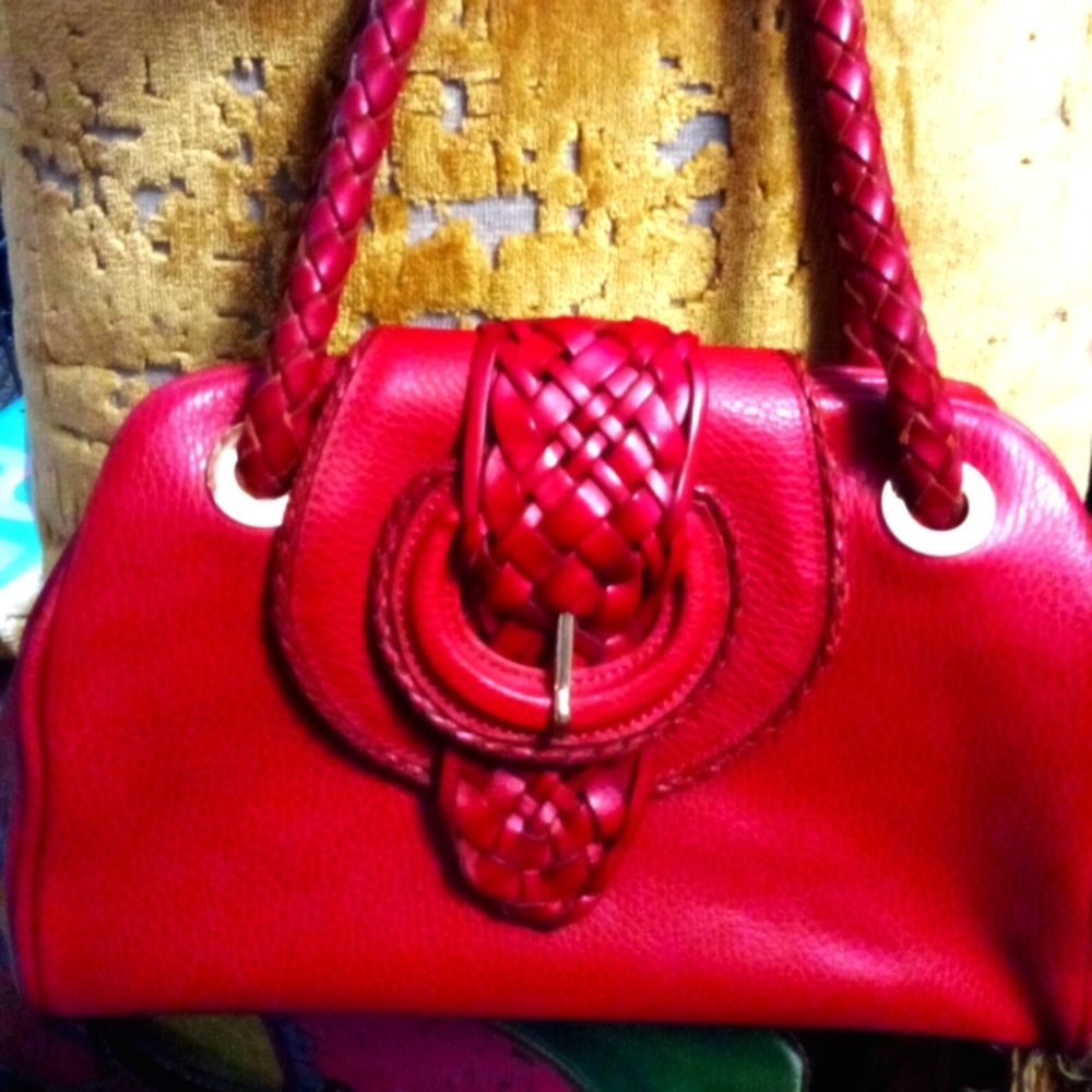 Desmo Woman's Red Leather Handbag